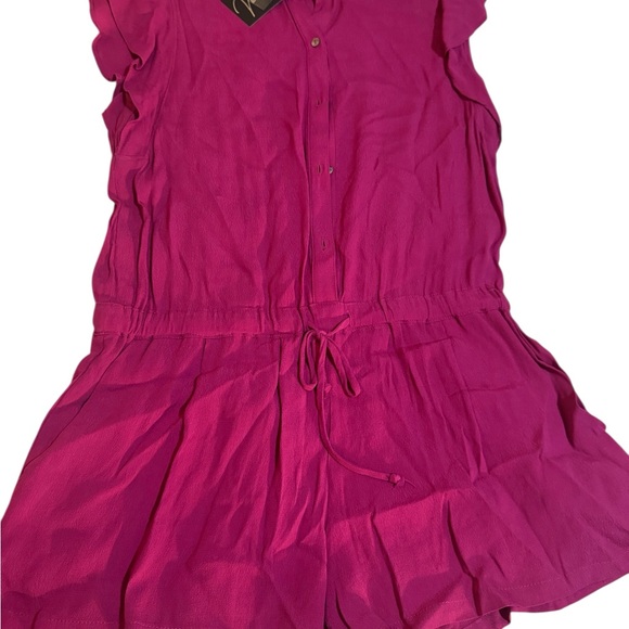 Karlie Pants - Karlie Fuchsia Ruffle Romper